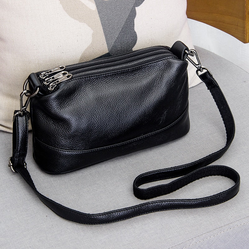 Arliwwi Genuine Leather Shoulder Bag Women's Luxury Handbags